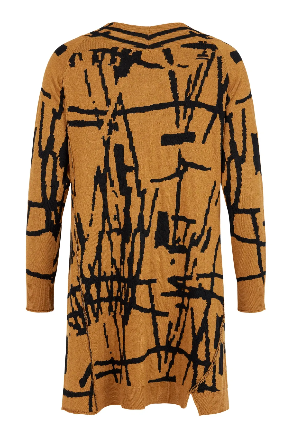 Noen Cardigan in Tan Print