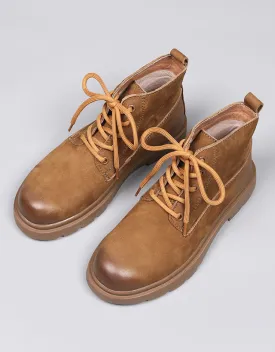 Non-slip Suede Classic Lace-up Martin Boots