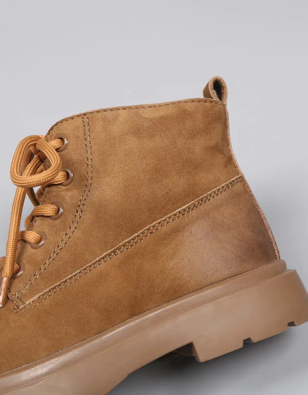 Non-slip Suede Classic Lace-up Martin Boots