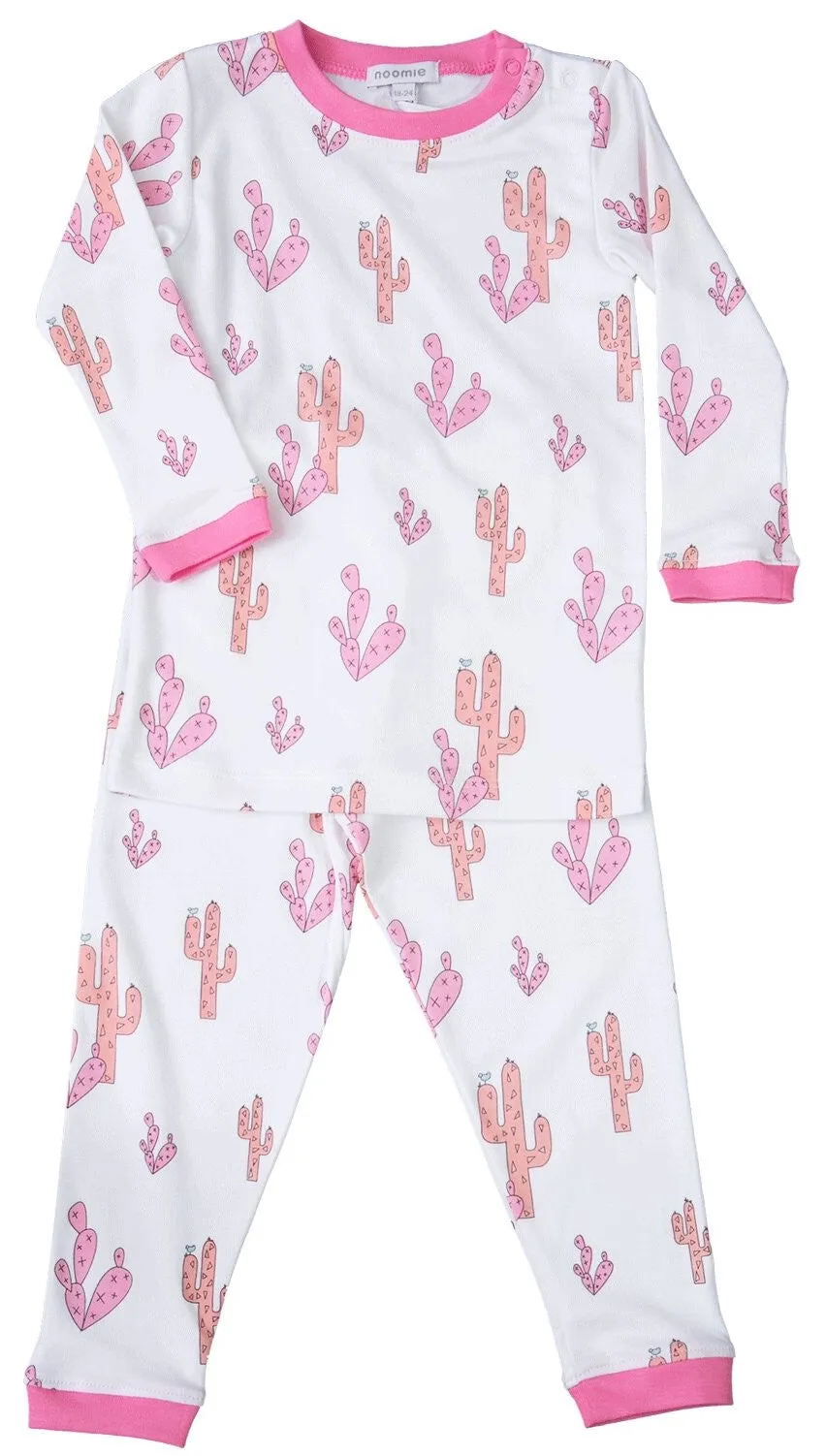 Noomie Pink Cactus 2pc L/S Pajama Set