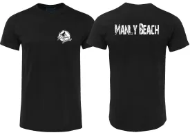 Northern Beaches Manly Beach T-Shirt (Black, Double-Sided)