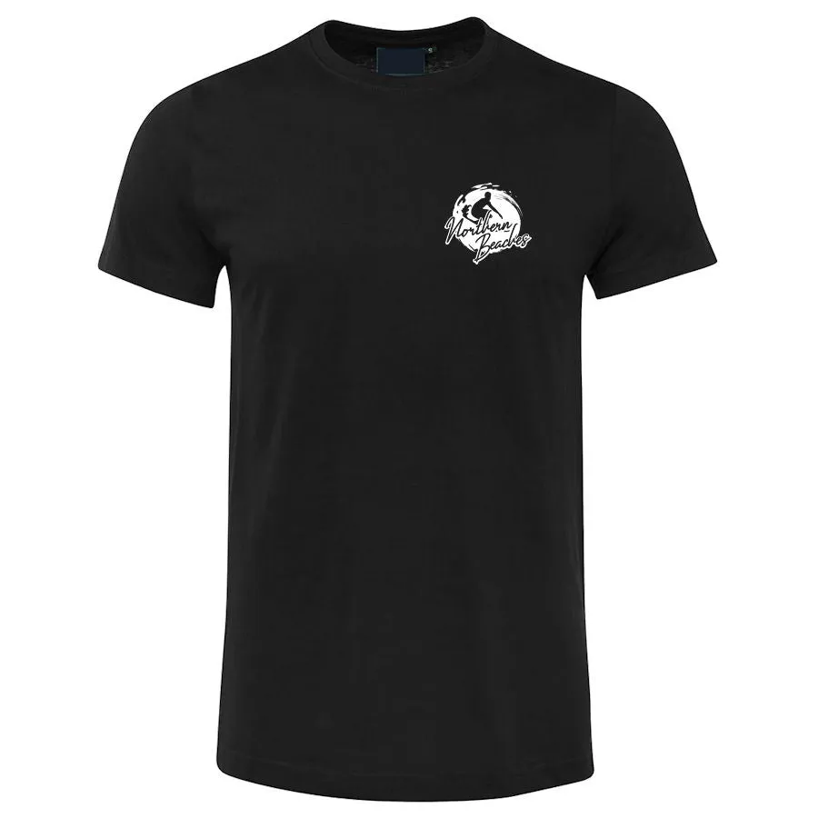 Northern Beaches Manly Beach T-Shirt (Black, Double-Sided)