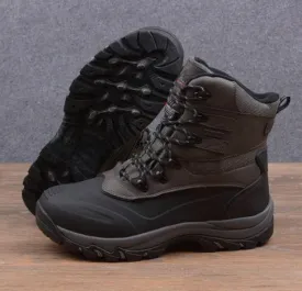 NORTIV 8 Men's Waterproof Insulated Winter Snow Boots Eur 39.5-49.5 Black Grey