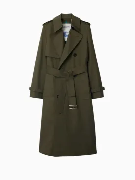 Notched-lapel trench coat