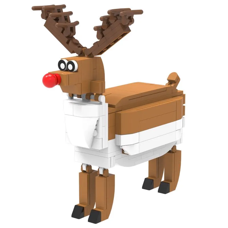 NovaBrix Reindeer Block Set ABS Plastic 190 pc