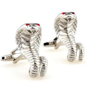 NOVELTY COBRA DESIGN CUFFLINKS