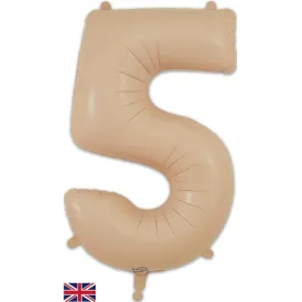 Nude 5 Large Shape Number Balloon