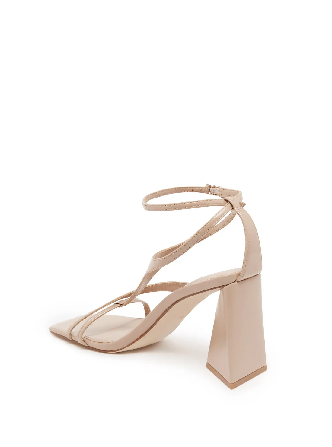 Nude Kanai Block High Heels