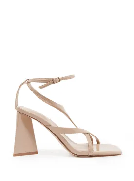 Nude Kanai Block High Heels