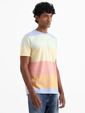 Nuon Multicolored Block Color Slim-Fit T-Shirt