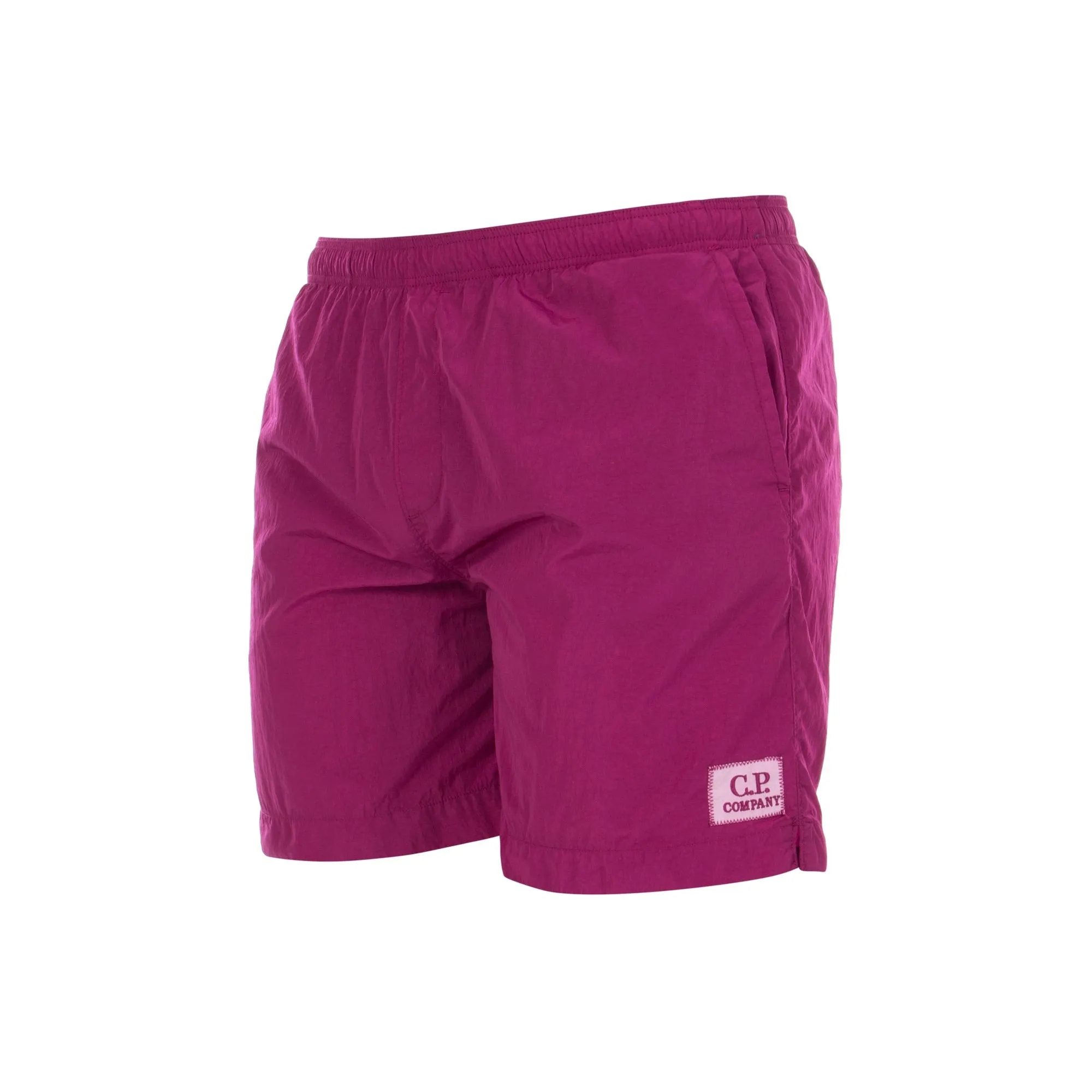 Nylon Patch Logo Swim Shorts