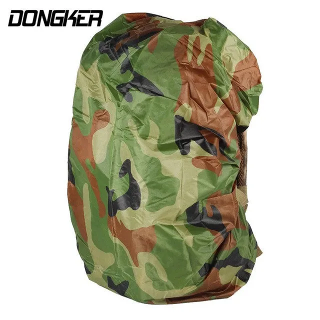 Nylon Waterproof Backpack Bag Dust Rain Cover Camo For Camping Hiking Cycling Luggage Pouch Cover Case Travel Tool 6 Colors Camo