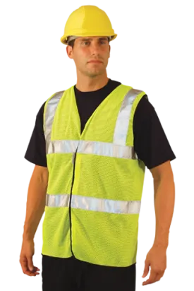 Occunomix LUX-SSCOOLG ANSI Class II Premium Cool Mesh Safety Vest