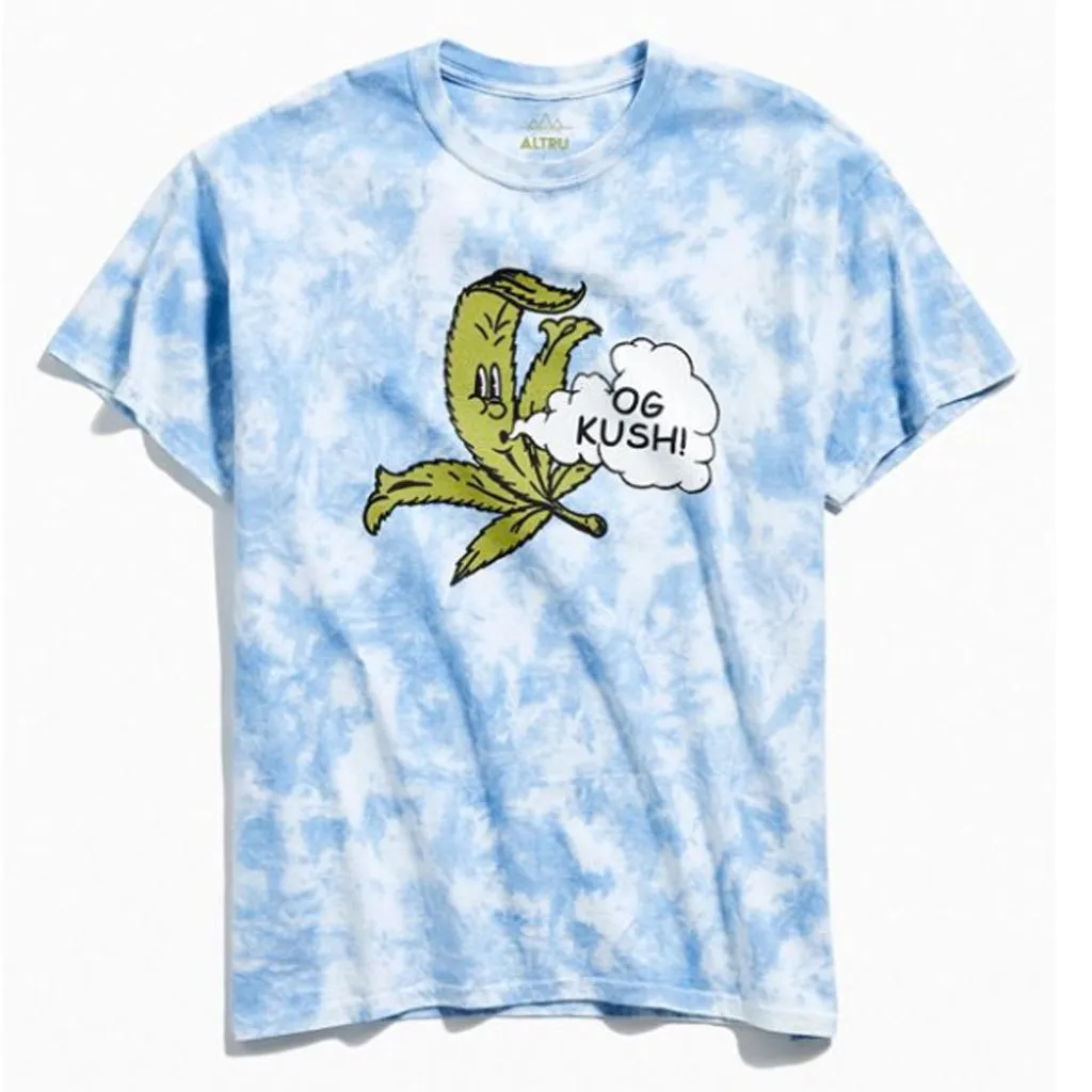 OG Kush cloud dye graphic tee