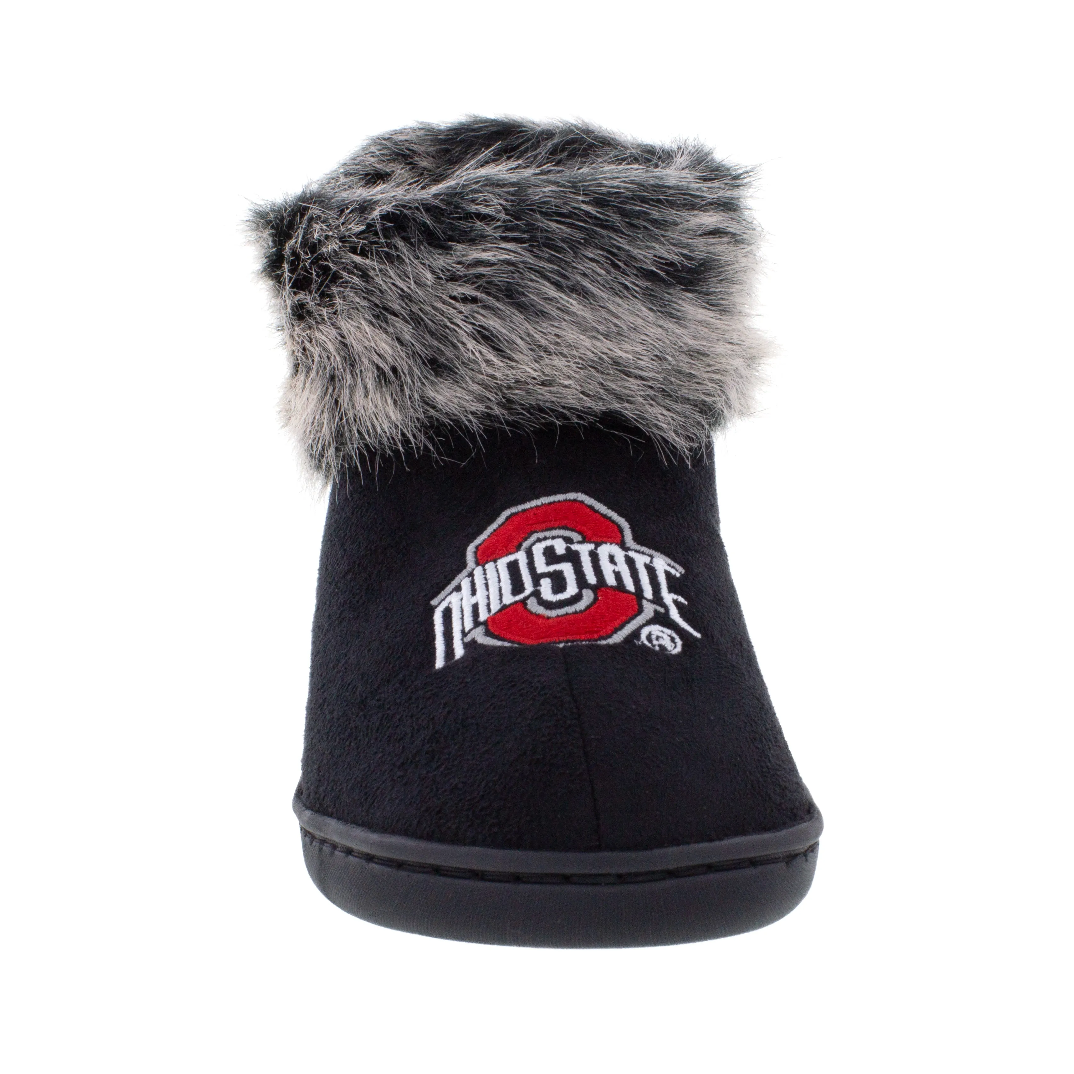 Ohio State Buckeyes Faux Sheepskin Furry Top Slipper