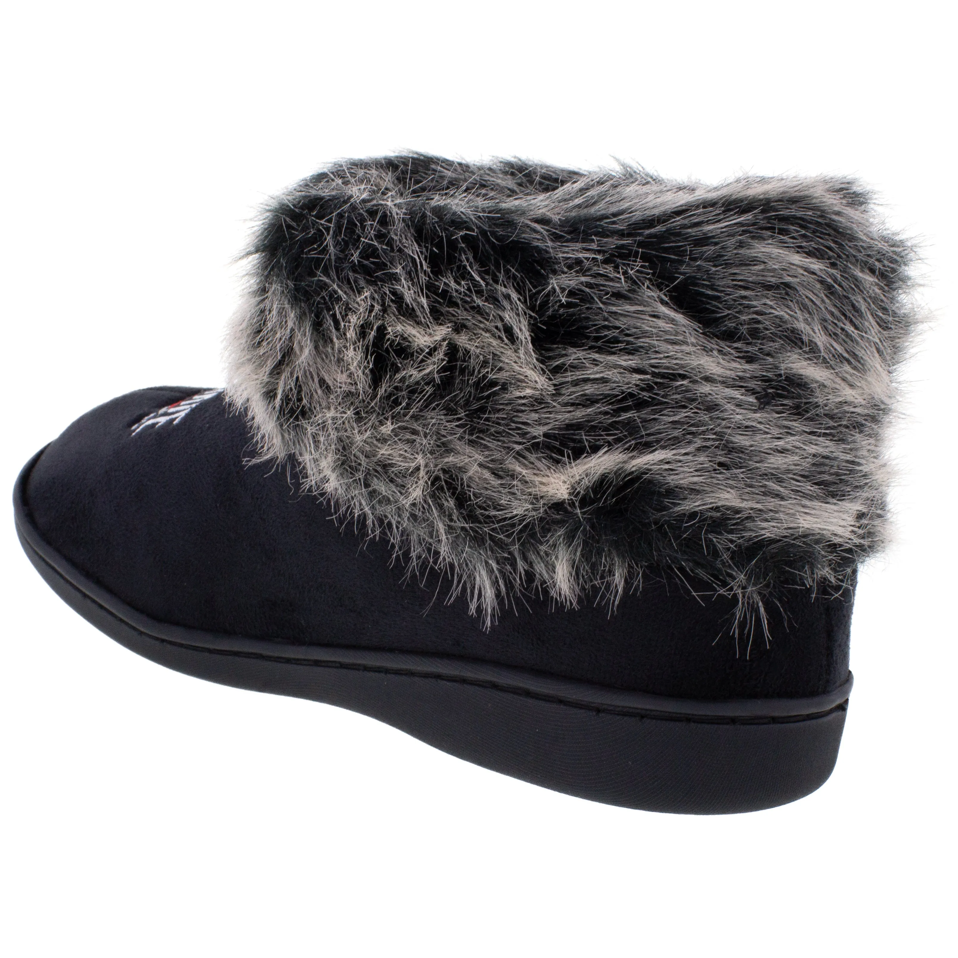 Ohio State Buckeyes Faux Sheepskin Furry Top Slipper