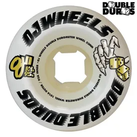 OJ 53mm 101a/95a Double Duro White Mini Combo Skateboard Wheels 4pk