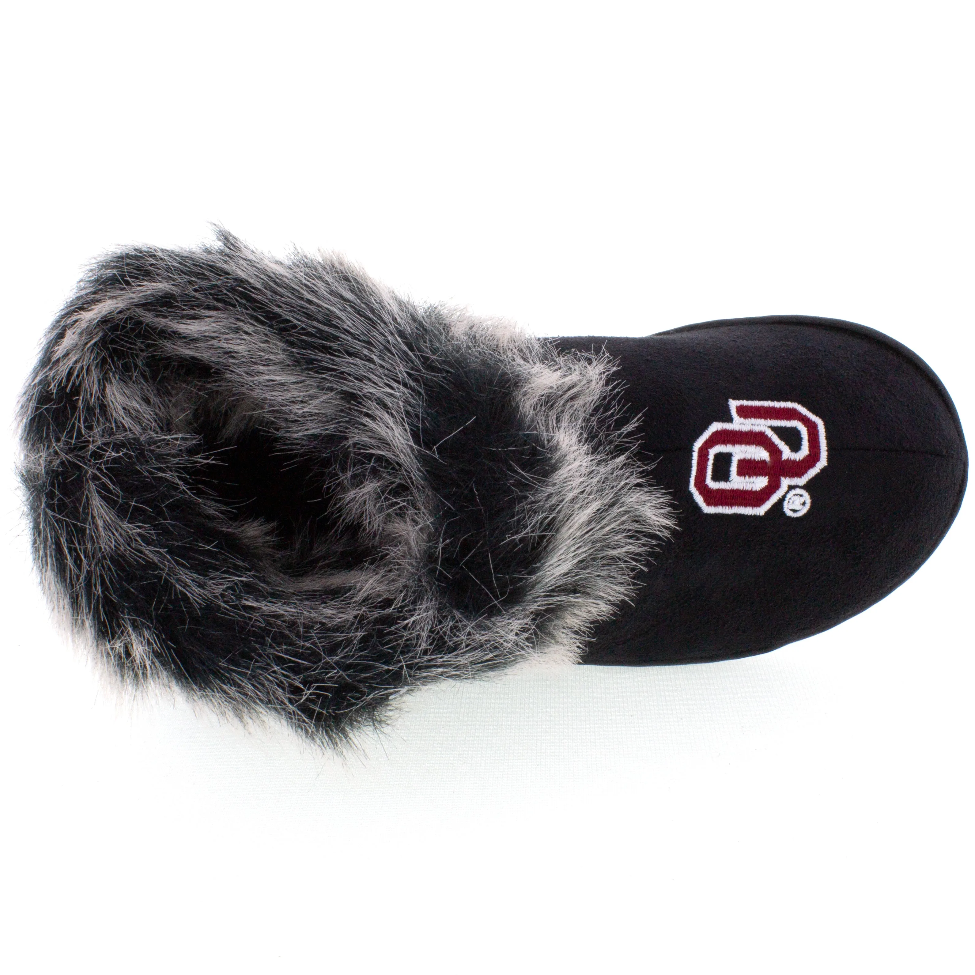 Oklahoma Sooners Faux Sheepskin Furry Top Slipper