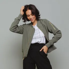 Olive Bomber Jacket