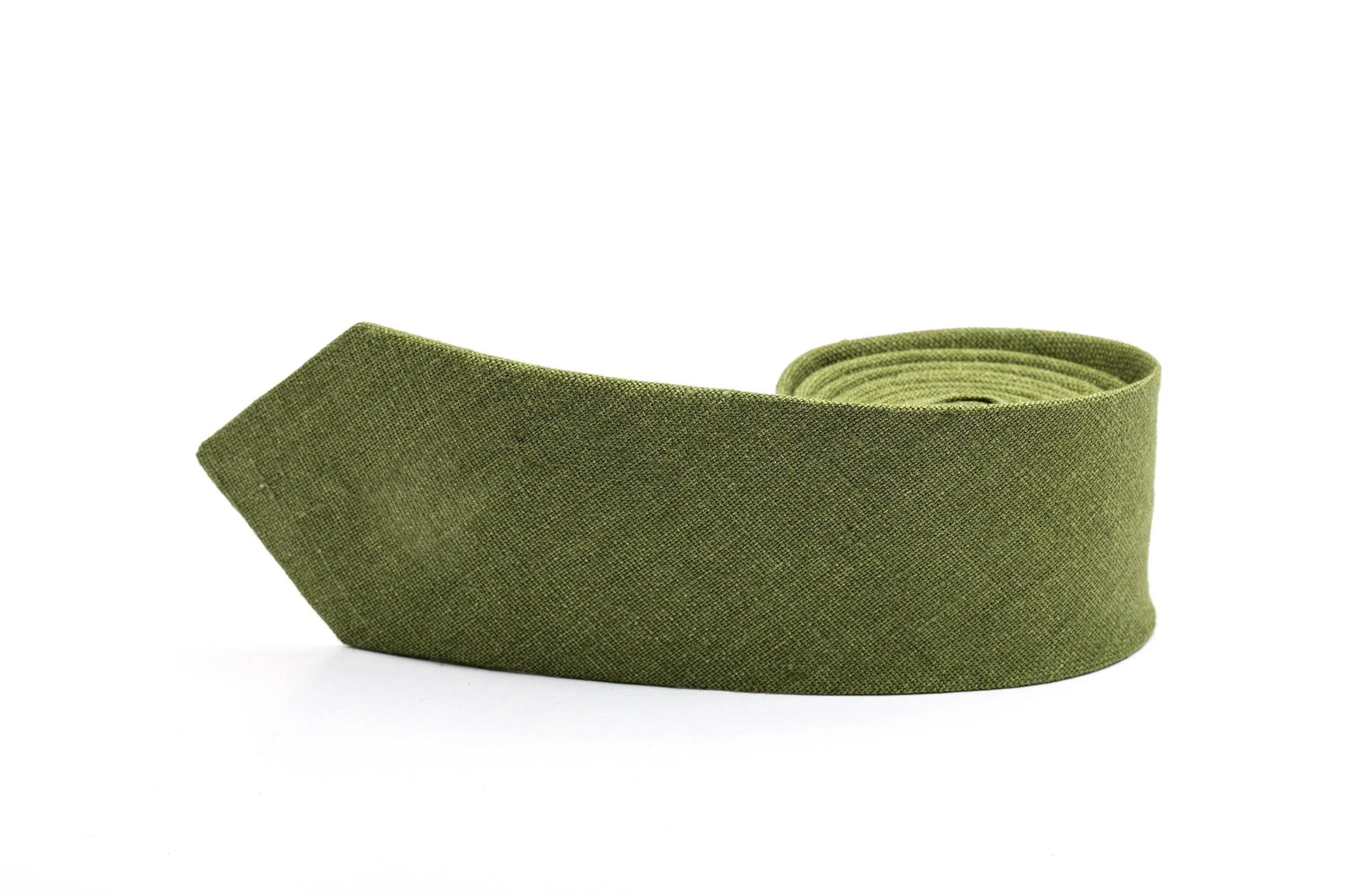 Olive Men's Neckties for Weddings - Elevate Your Style with Groomsmen Ties and More!