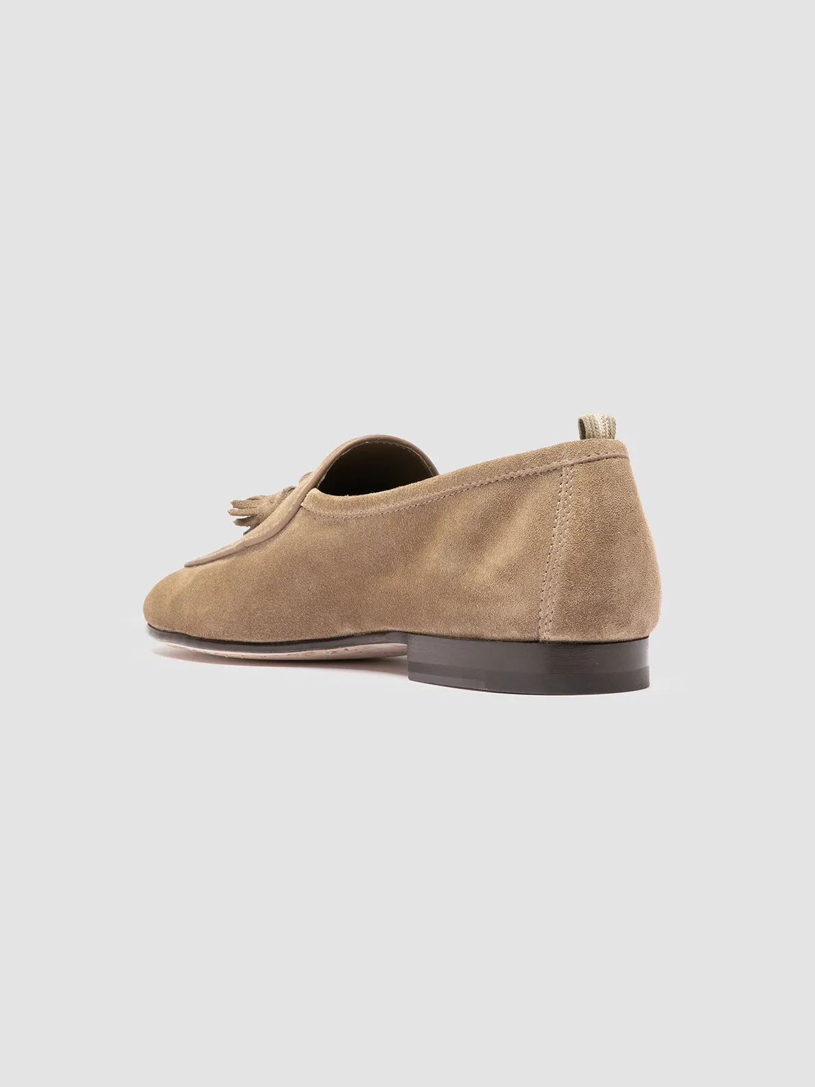 OLIVER 003 - Taupe Suede Tassel Loafers