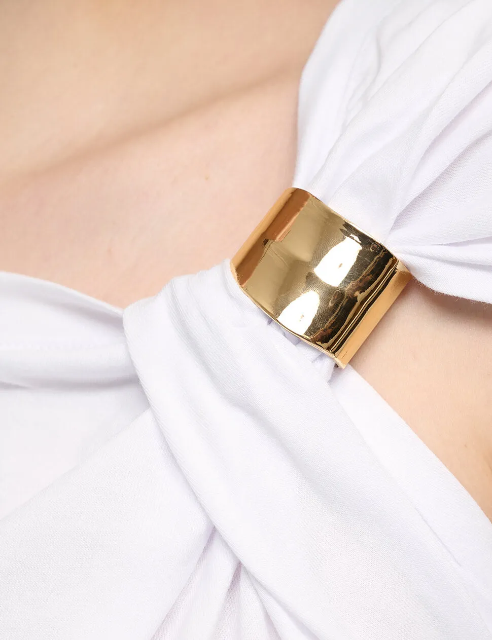 Olympia Gold Cuff Tee