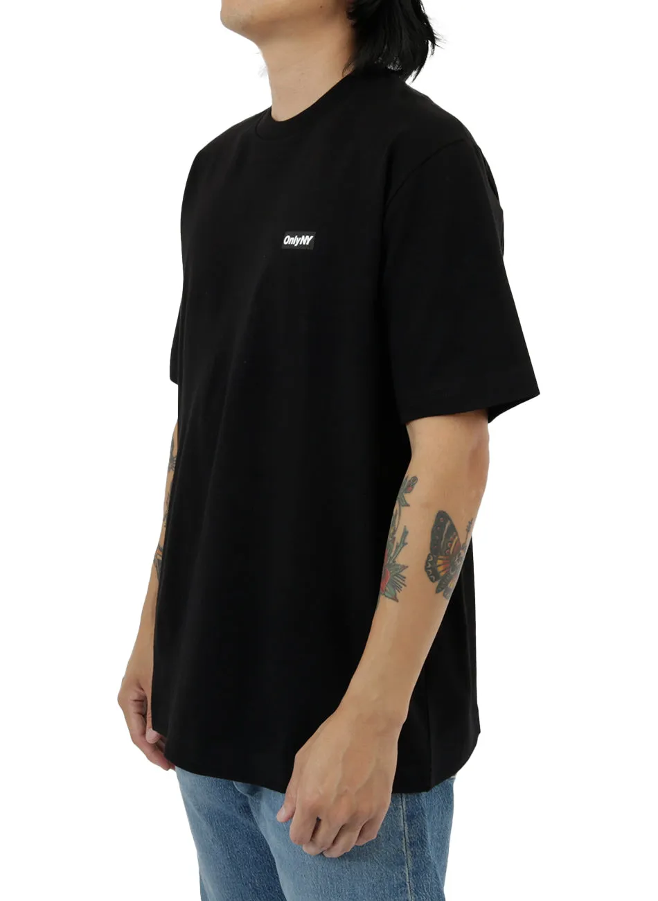 Only NY Classic Block Logo Tee - Midnight Black