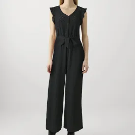 ONLY ONLELISA Short-Sleeve Jumpsuit In Black