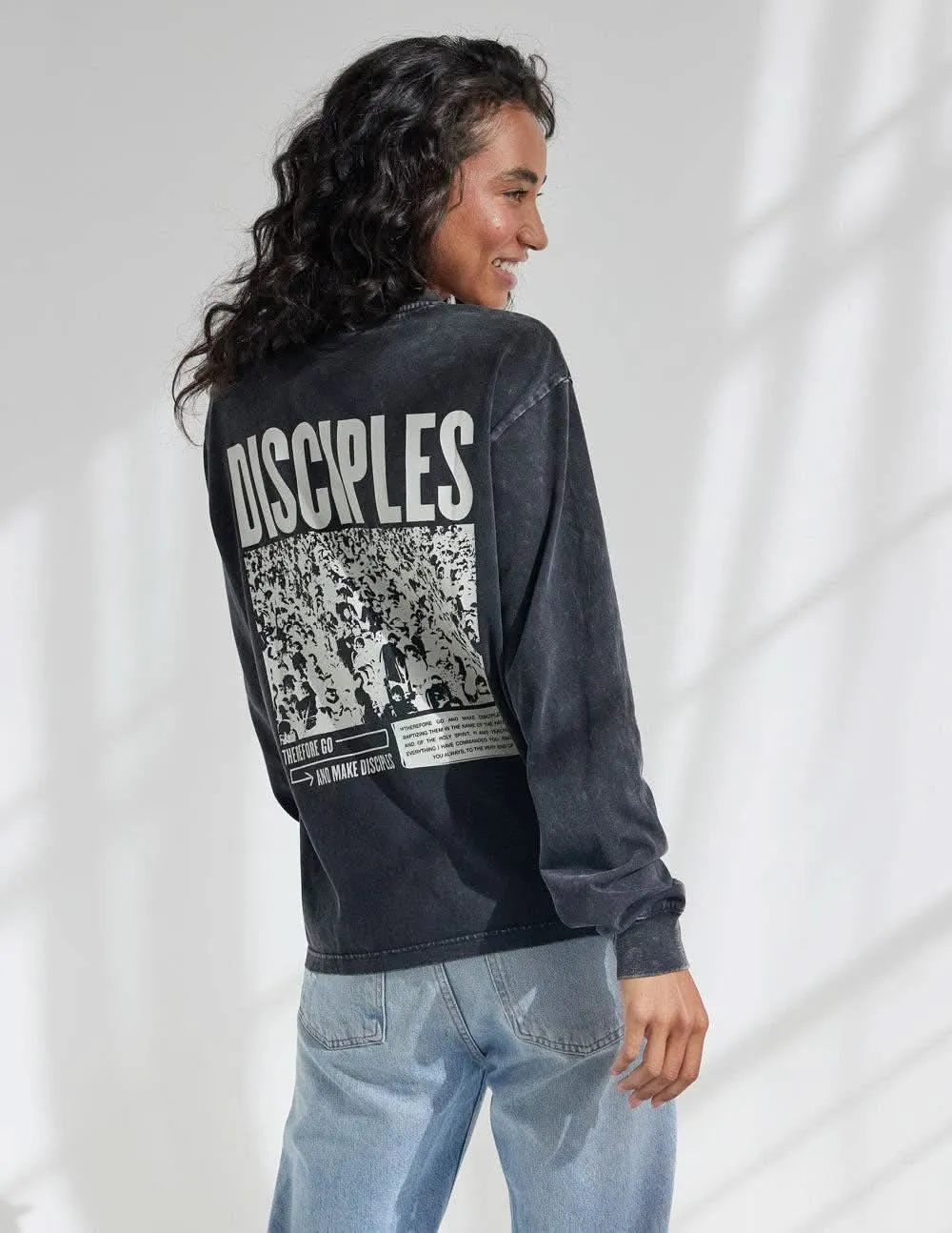 Onyx Mineral Wash DISCIPLES Long Sleeve