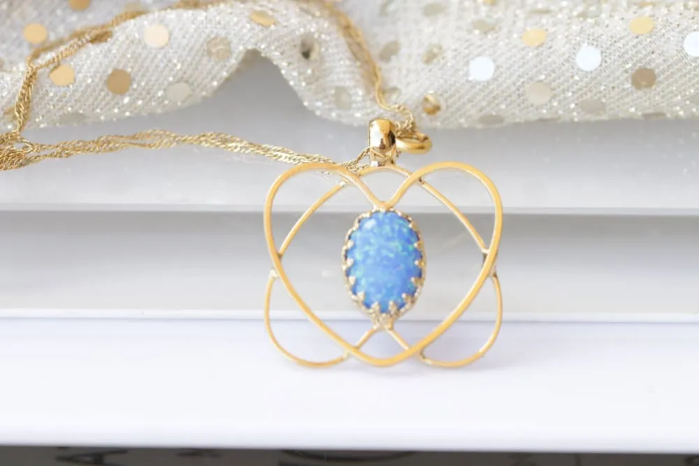 OPAL HEART NECKLACE