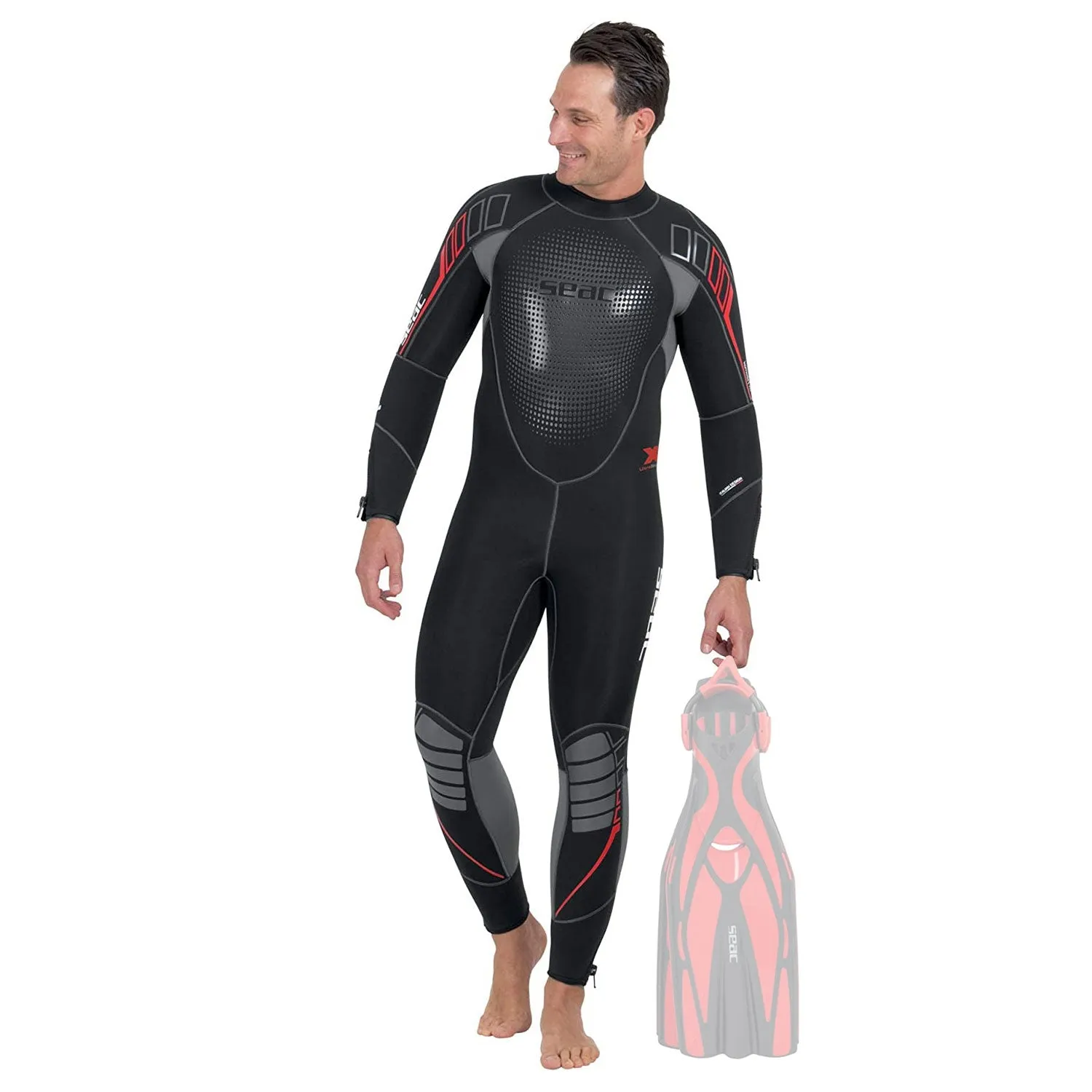 Open Box - Seac 7 mm Komoda Man Ultra Comfortable Scuba Diving Wetsuit - Large Plus