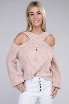 Open Shoulder Sweater  *Online Only*