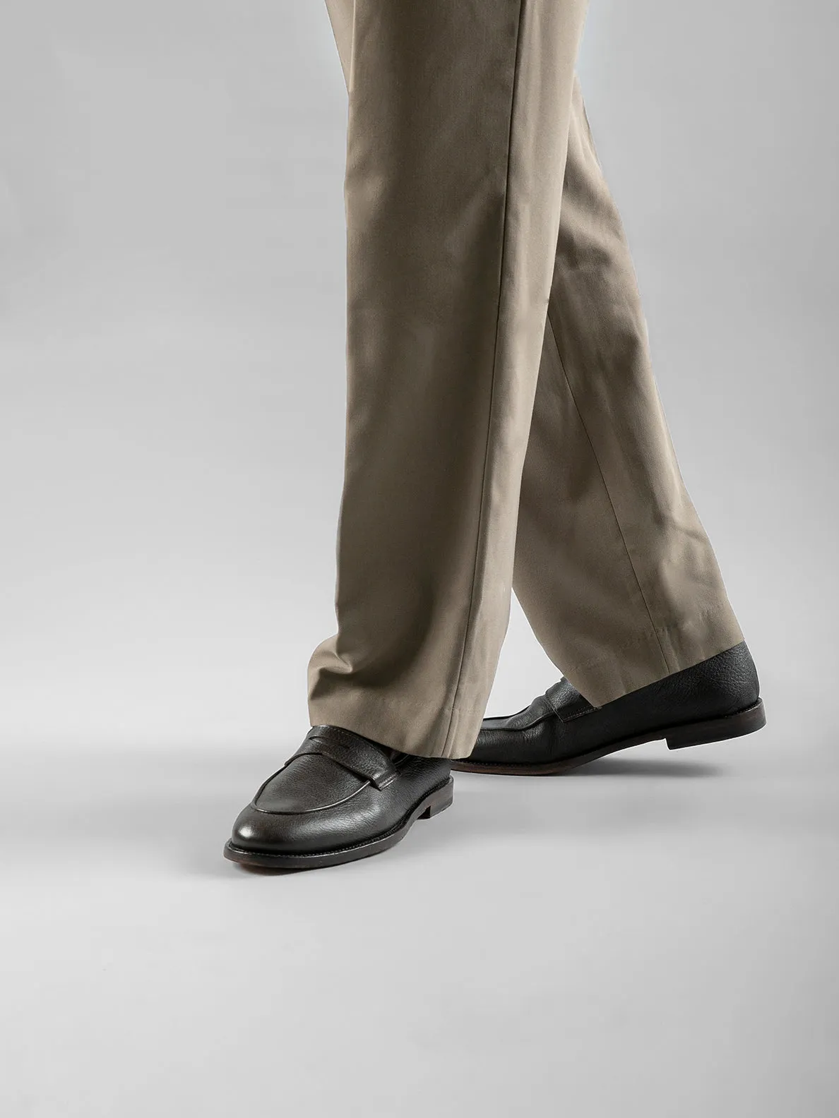 OPERA 001 - Brown Leather Penny Loafers