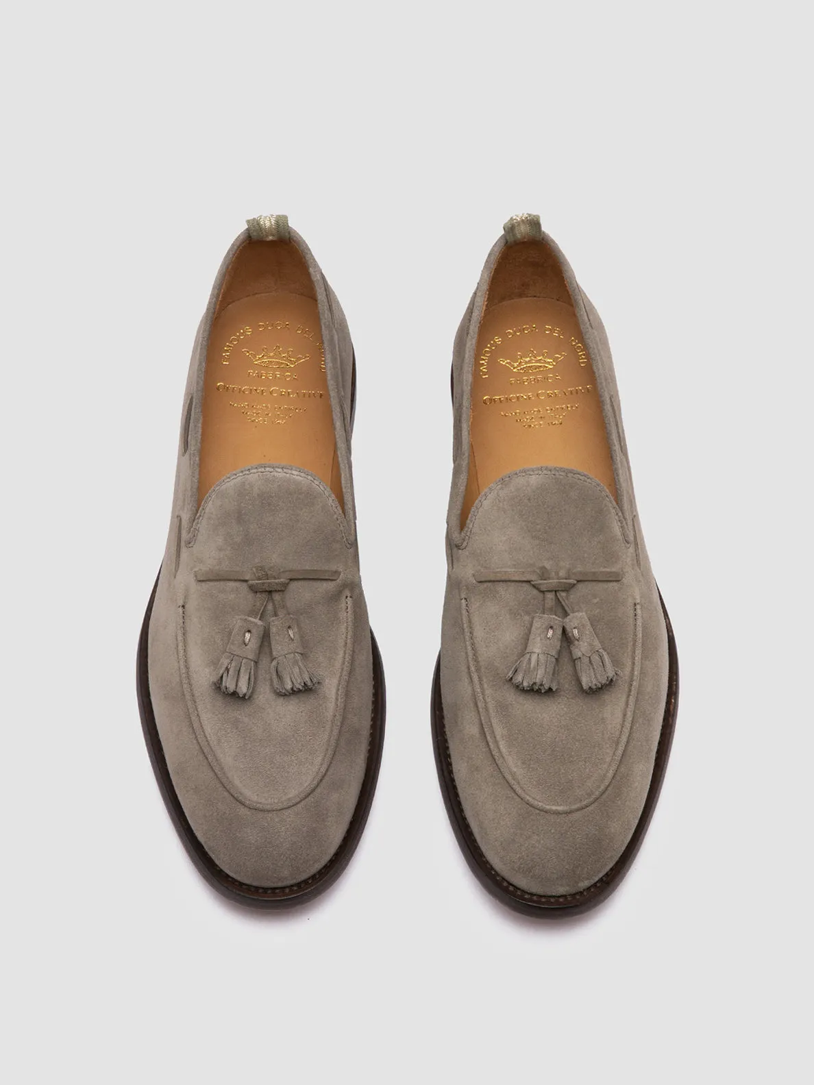 OPERA 002 - Taupe Suede Tassel Loafers