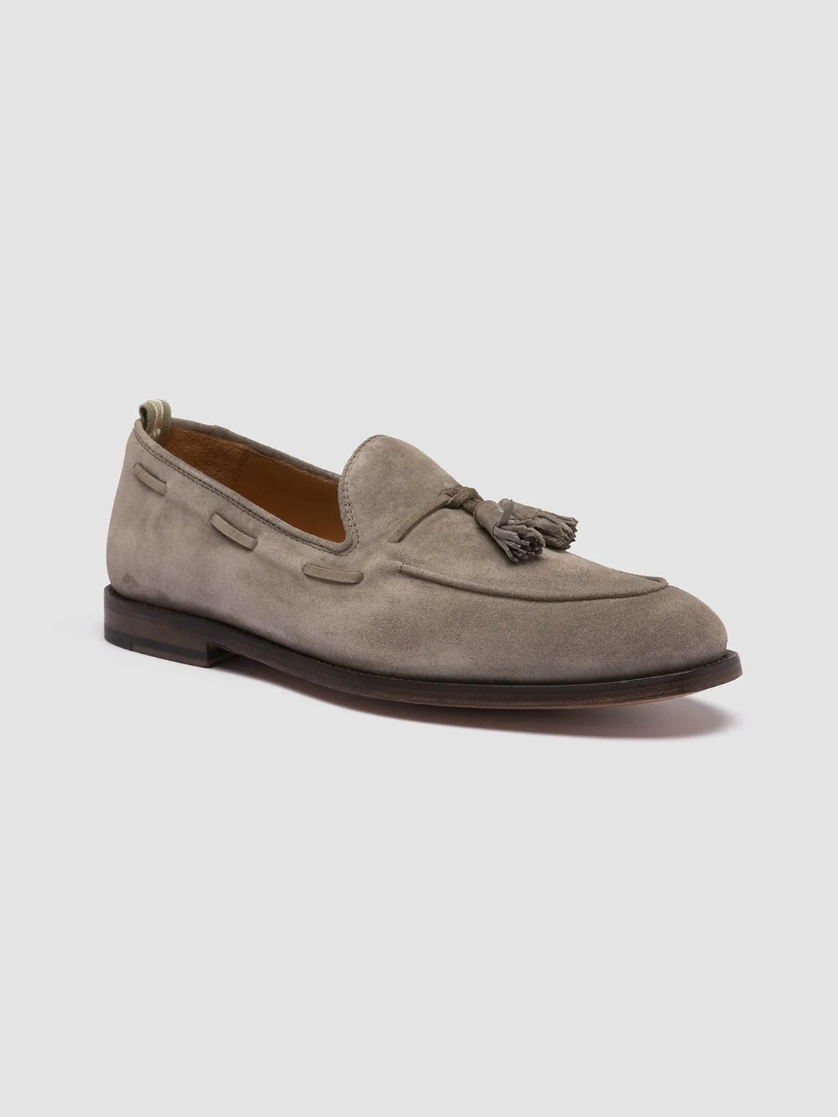 OPERA 002 - Taupe Suede Tassel Loafers