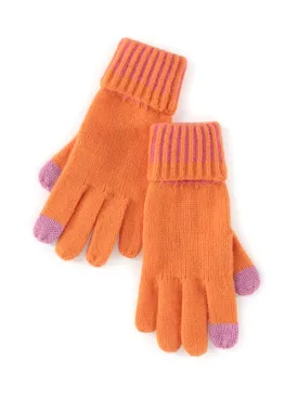 Orange Christie Touchscreen Gloves