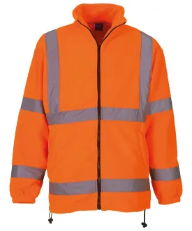 Orange - Hi-vis heavyweight fleece jacket (HVK08)