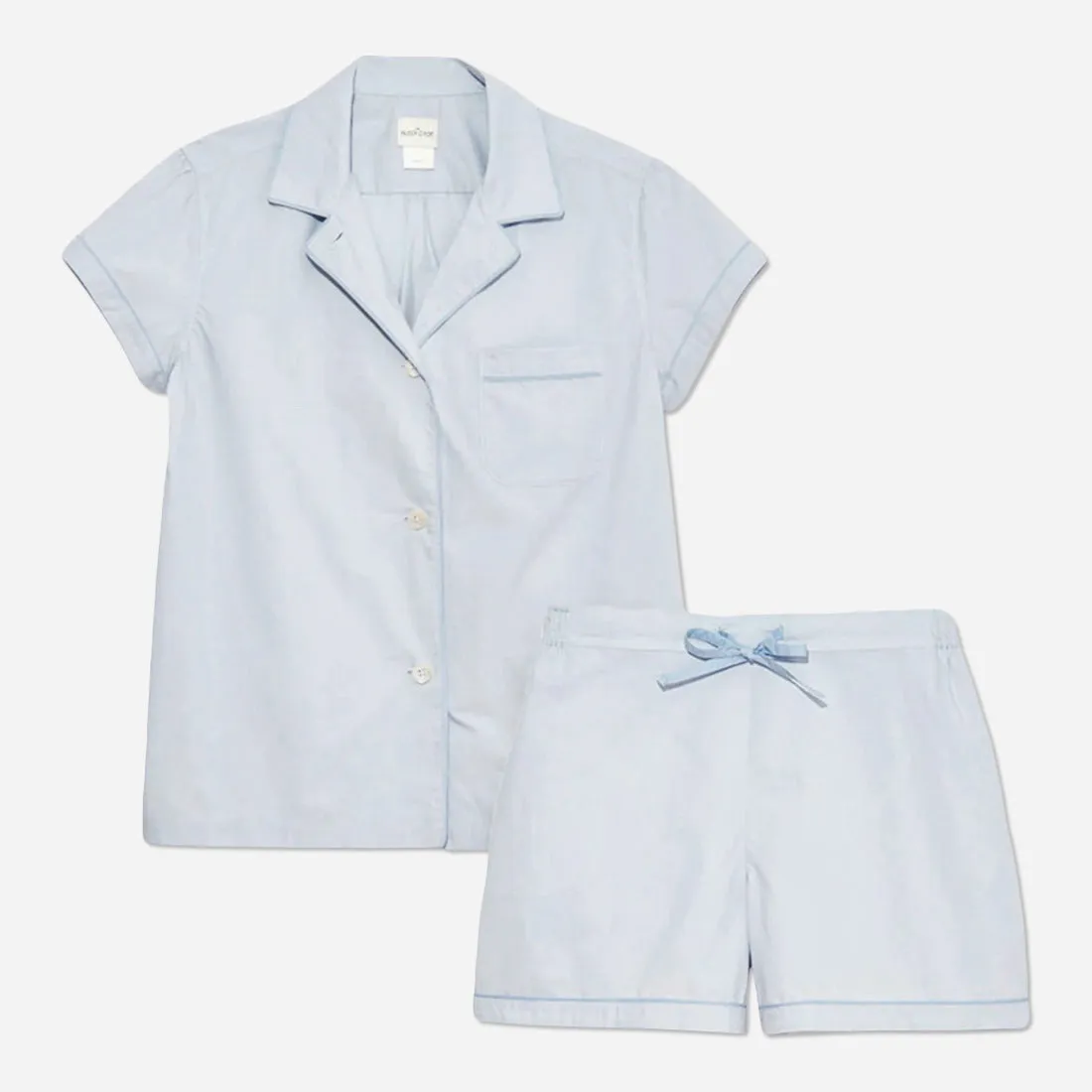 Organic Cotton Poplin Short PJ Set