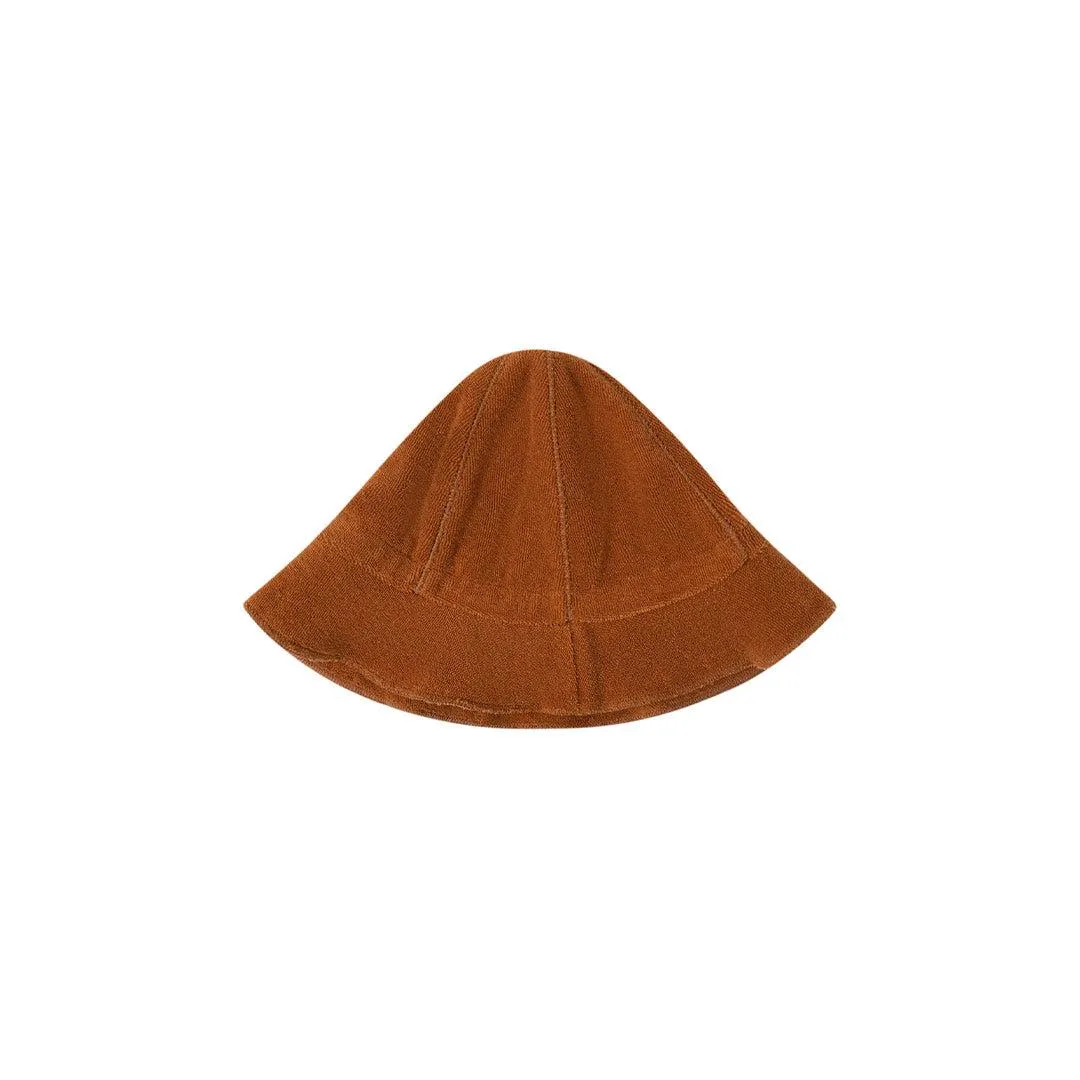 Organic Zoo Terry Sun Hat  - Terracotta