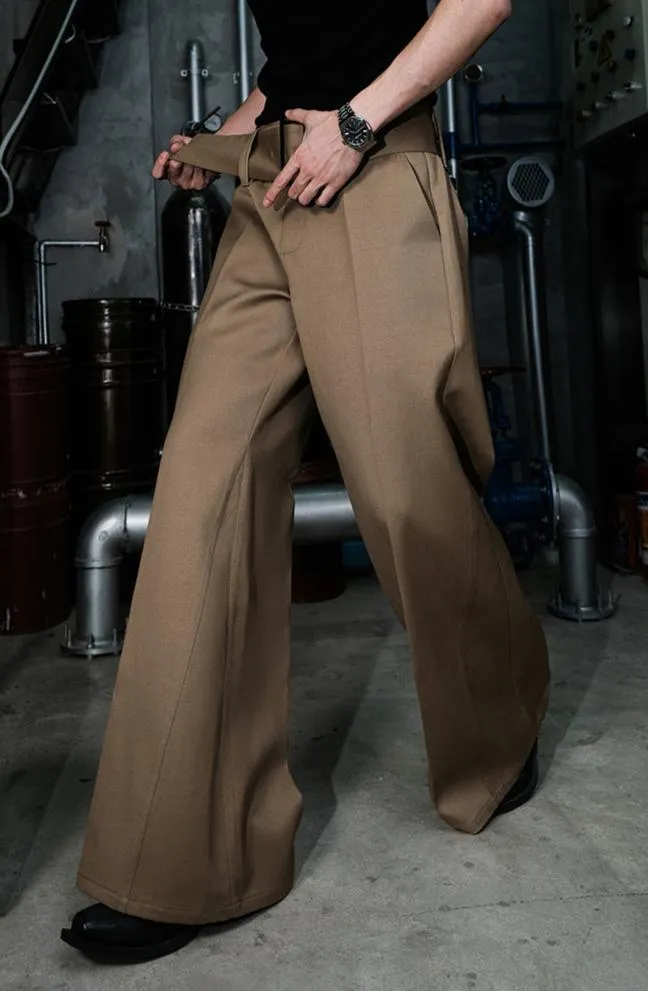 Original Draped Micro Flared Casual Pants