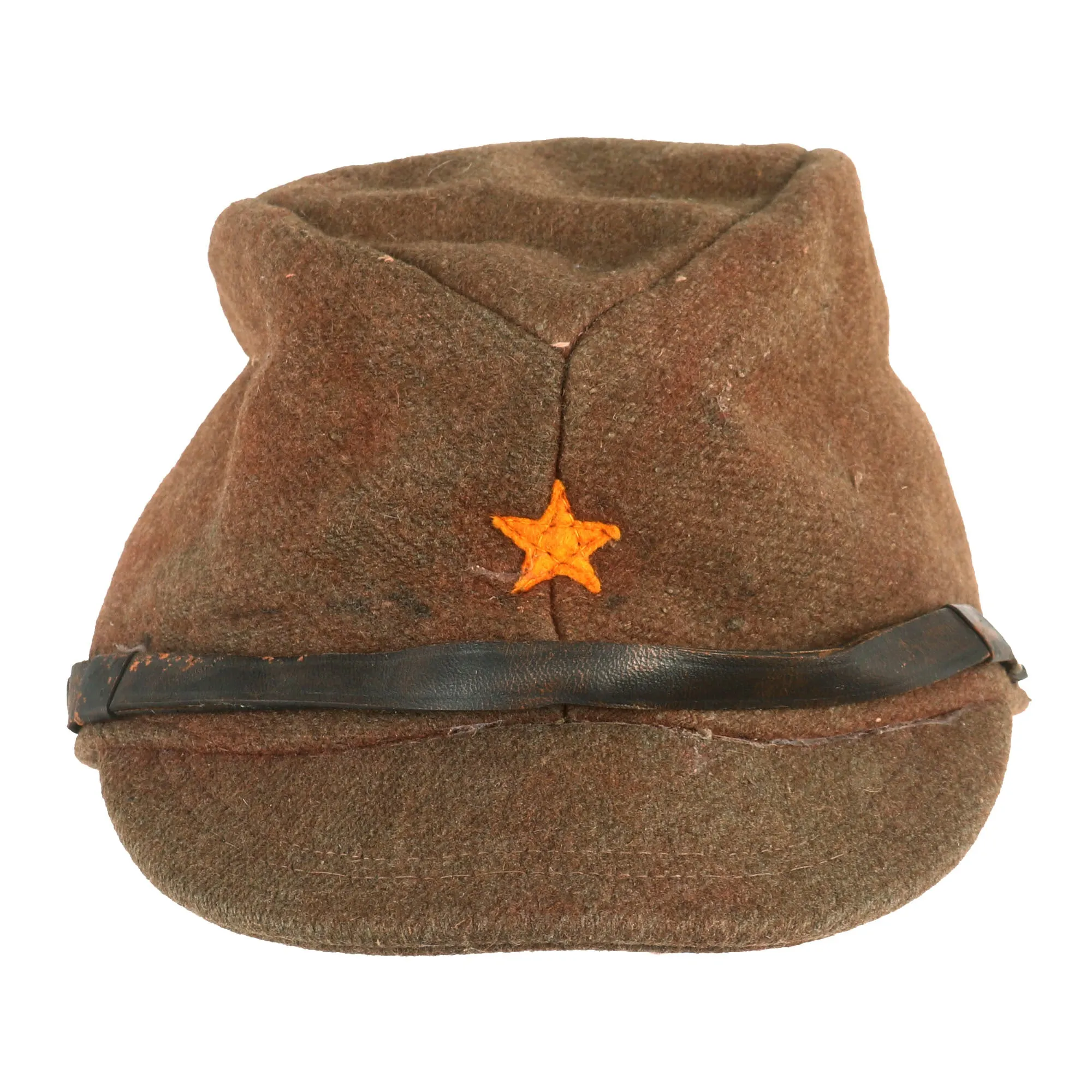 Original Japanese WWII Imperial Japanese Army Enlisted Men's Wool Forage Cap