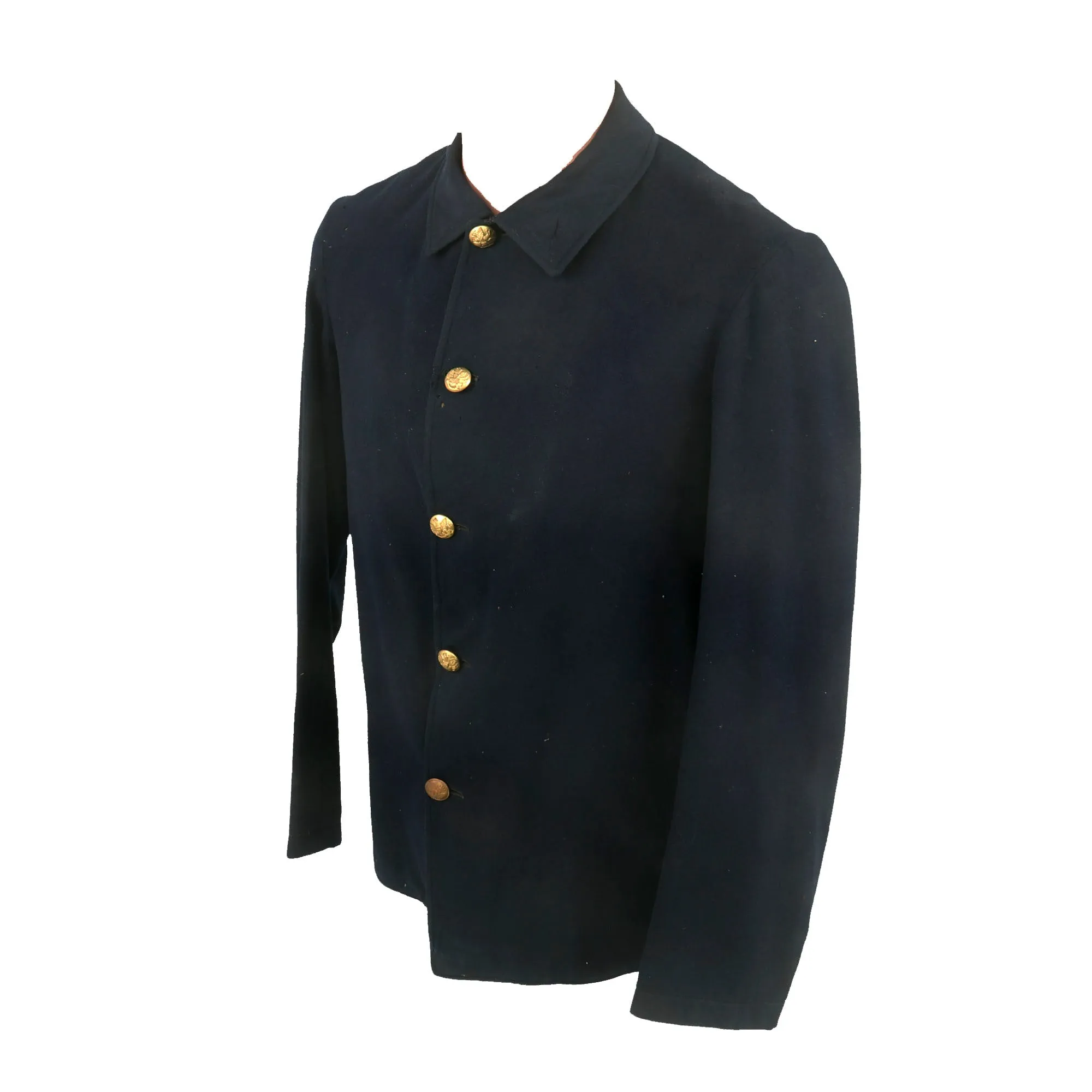 Original U.S. Spanish American War 4th Regiment Pennsylvania Infantry Identified M1883 Sack Coat / Fatigue Blouse with Captured Spanish Button