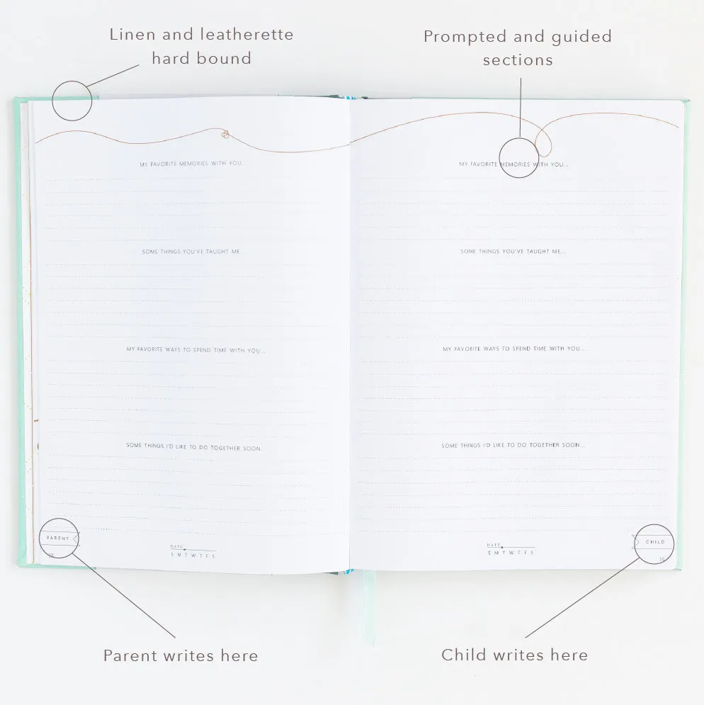 Our Parent   Child Connection Journal: Spark Creativity, Start Conversations (Blush Pink) by Promptly Journals