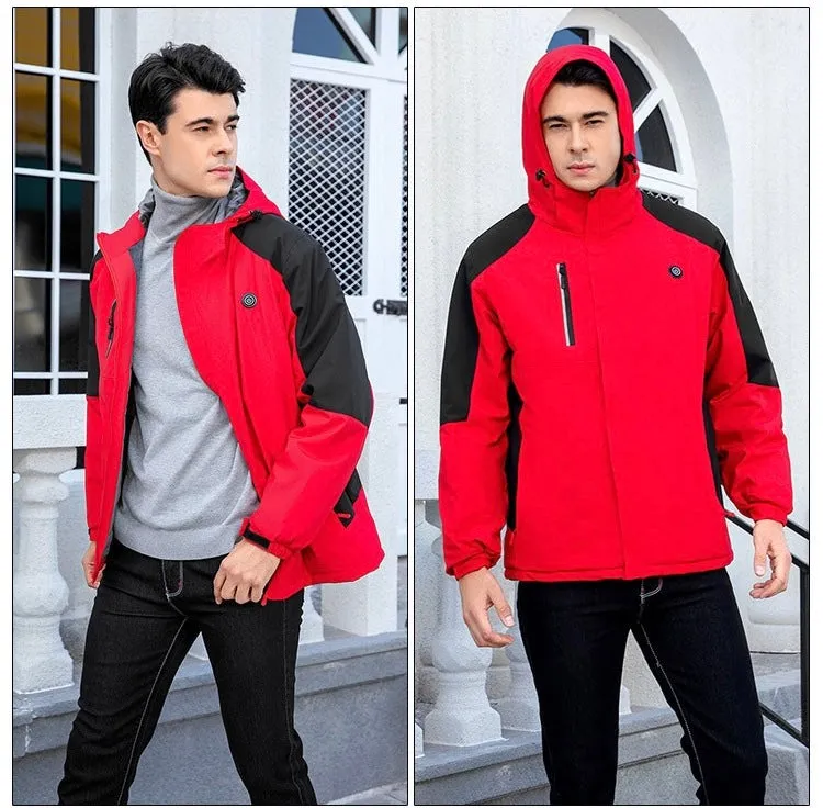 Outdoor Riding And Cycling Windproof and Waterproof Heated Smart Thermal Jacket for Winter