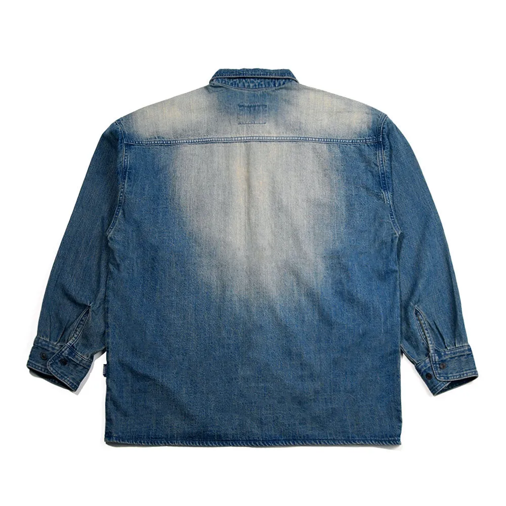 OVER FIT DENIM SHIRTS VINTAGE BLUE