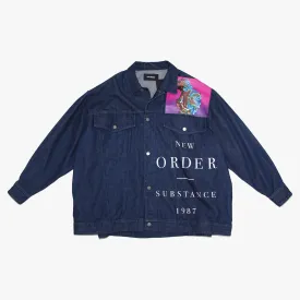 Oversized ´´Joy Division´´ Print Patch Shirt