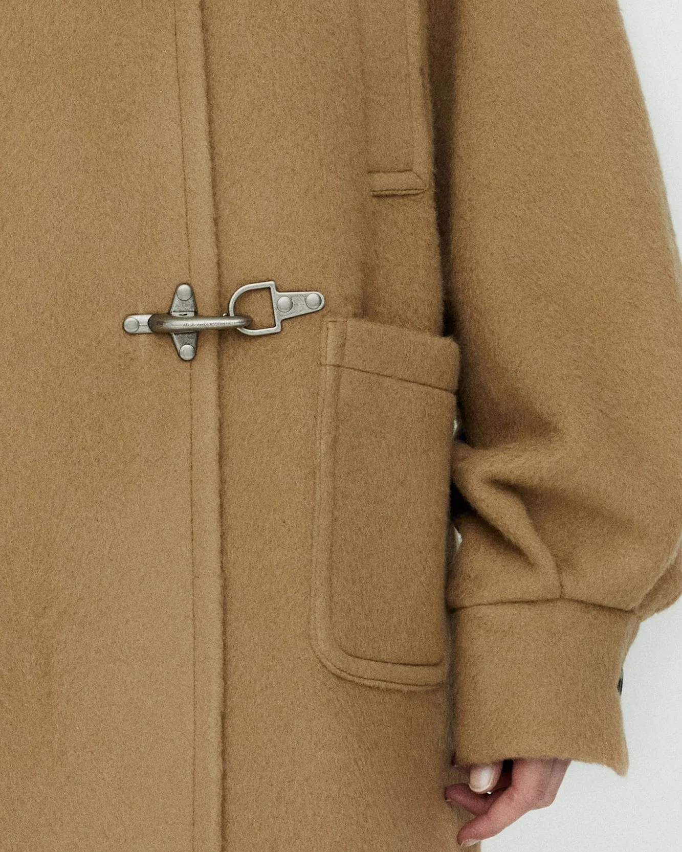 OVERSIZED PEA COAT awa659w(CAMEL)