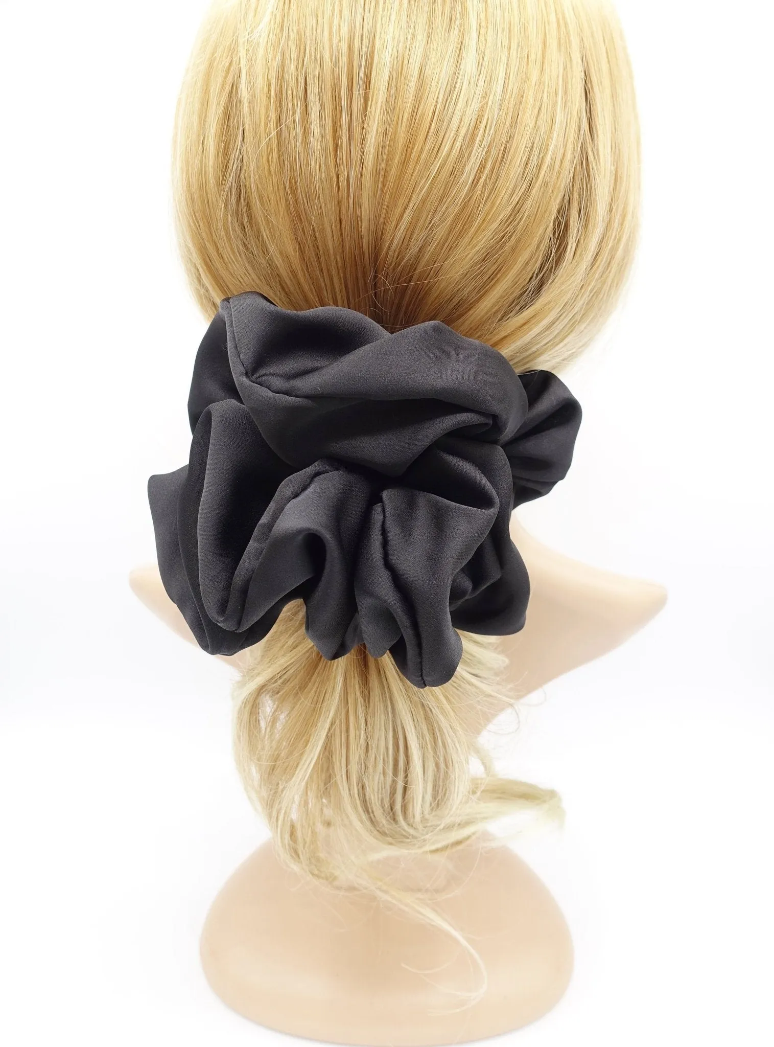 oversized satin scrunchies big scrunchie hair elastic voluminous hair tie women hair accessory