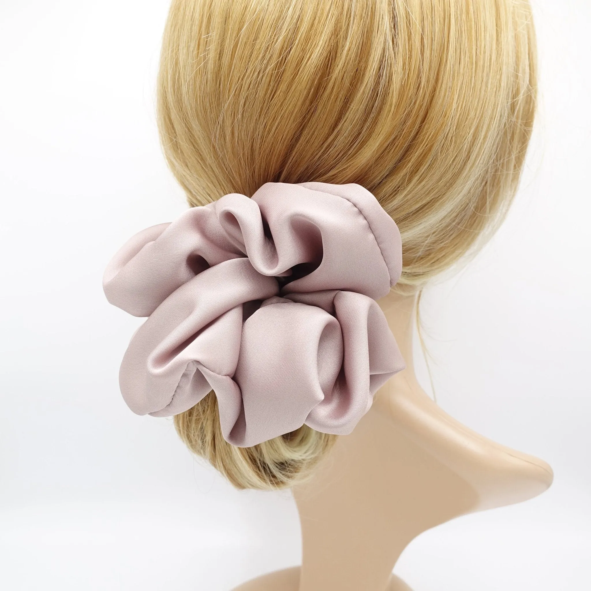 oversized satin scrunchies big scrunchie hair elastic voluminous hair tie women hair accessory