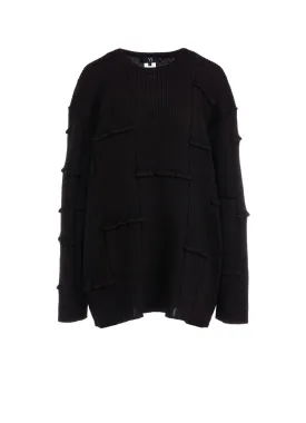 OVESIZED TUCK RIB KNIT